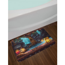 Cartoon Cave Treasure Bath Mat