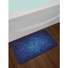 Pixel Mosaic Depth Art Bath Mat
