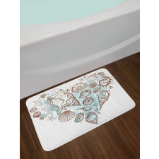 Scallop Starfish Whelk Bath Mat