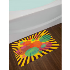 Circular Stripes Bath Mat