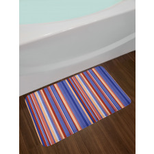 Gradient Color Stripes Bath Mat