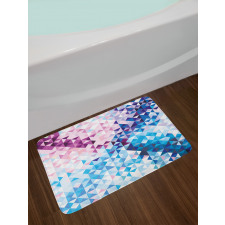 Abstract Mosaic Ombre Bath Mat