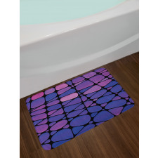 Stained Graphic Drops Bath Mat