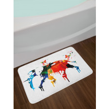 Wild Elephant Bath Mat