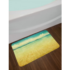 Vintage Grunge Sea View Bath Mat