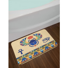 Scarab Eye Motif Bath Mat