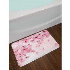 Eastern Sakura Flowers Bath Mat