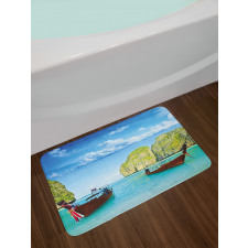 Boat Maya Bay Thailand Bath Mat