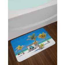 Ocean Coastline Holiday Bath Mat