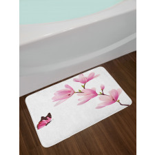 Blossom Branch Flowers Bath Mat