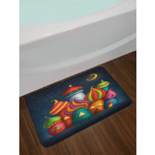 Oriental Castles Moon Bath Mat