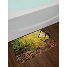 Pine River in Autumn Bath Mat