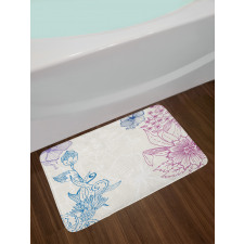 Flower Field Spring Art Bath Mat