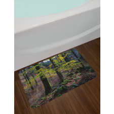 Trees Autumn Wilderness Bath Mat