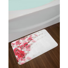Cherry Blossoms Misty Bath Mat