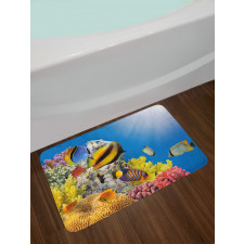Coral Colony on Reef Top Bath Mat