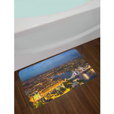 Sunset at London City Bath Mat