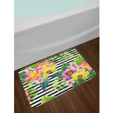 Various Flowers Bouquet Bath Mat