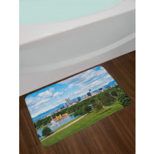 Sunny City Park at Denver Bath Mat