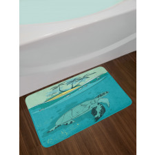 Sea Turtle Exotic Island Bath Mat