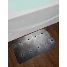 Black Grunge Plate Bath Mat