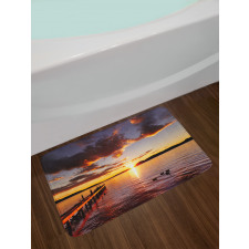 Lake Rotorua at Sunrise Bath Mat