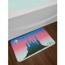 Medieval Castle Stars Bath Mat