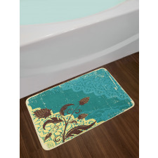 Flower on Lacework Aged Bath Mat