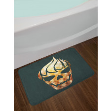 Skull Fractal Effects Bath Mat