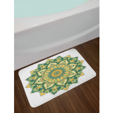 Dahlia Petals Bath Mat