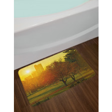 Sunset over City Park Bath Mat