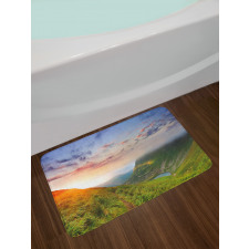 Sunrise Mottled Clouds Bath Mat