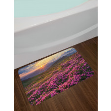 Flower Meadow Mountain Bath Mat