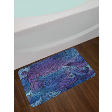 Ocean Inspired Paisley Bath Mat