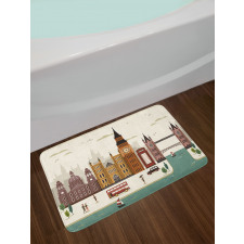 Travel Scenery Big Ben Bath Mat