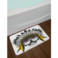 Tribe Leader Feather Head Bath Mat