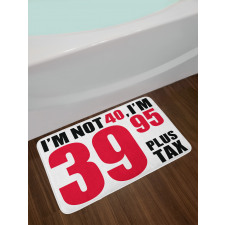 Humorous Funny Slogan Bath Mat