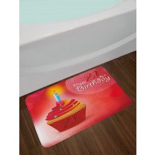 Abstract Birthday Bath Mat