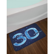 Modern Birthday Image Bath Mat