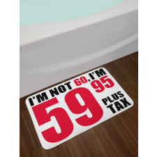 Fun Birthday Words Bath Mat