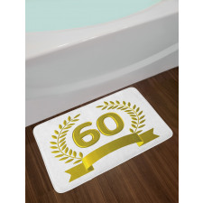 Golden Age Birthday Bath Mat