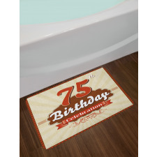 Birthday Age Number Bath Mat