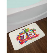 Geometrical Cartoon Bath Mat