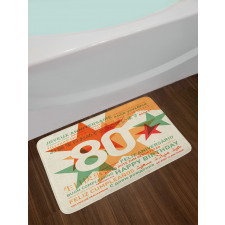 World Happy Birthday Bath Mat