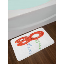 Granny Party Balloons Bath Mat