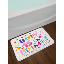Teenage Girl Birthday Bath Mat
