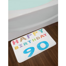 Happy 90th Birthday Bath Mat