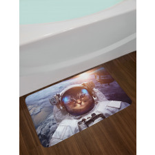 Space Satellite Eclipse Bath Mat