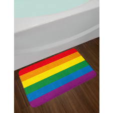Gay Parade Flag Freedom Bath Mat