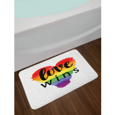 Gay Parade Slogan Bath Mat